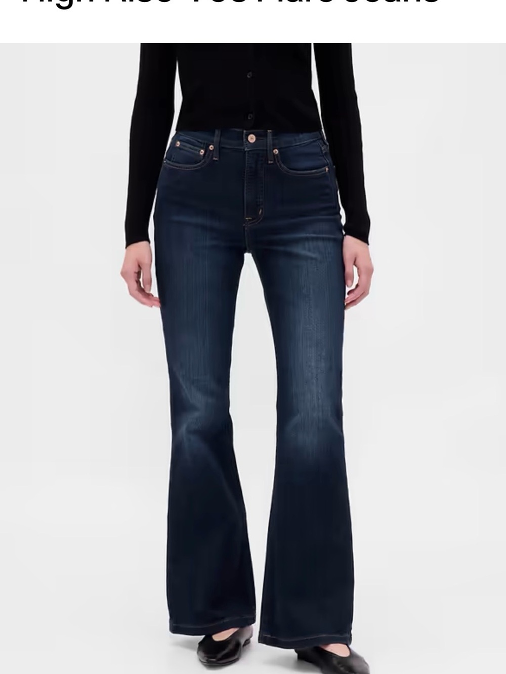 GAP Women's Dark Blue Flare Jeans